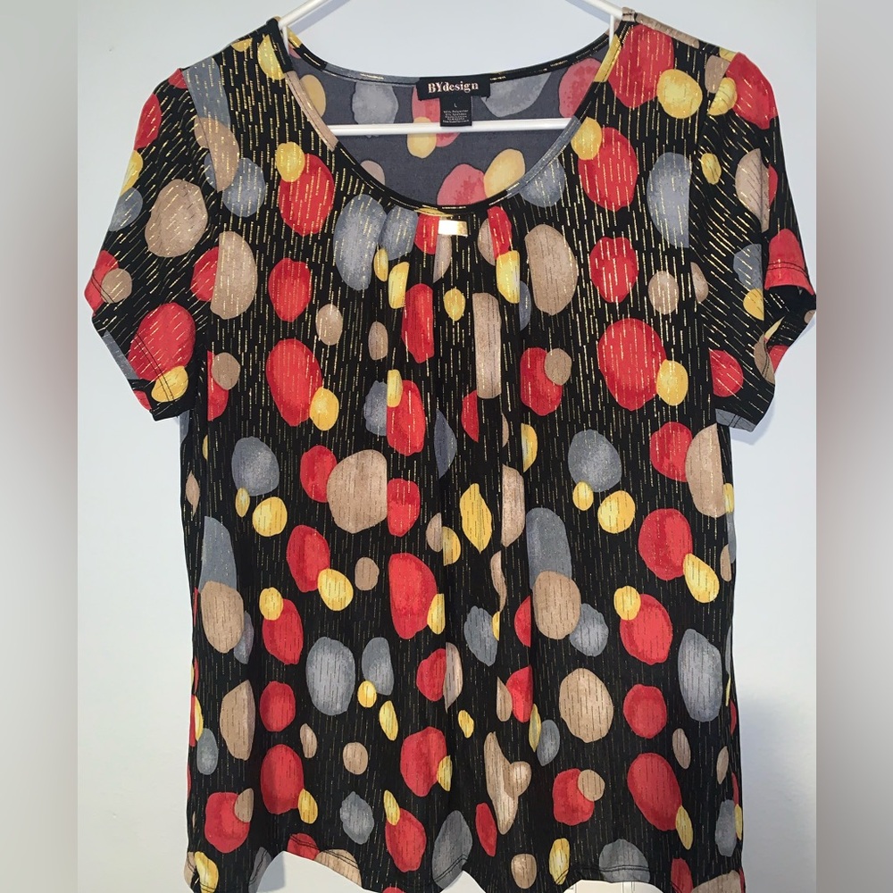 Multicolor polkadotted blouse